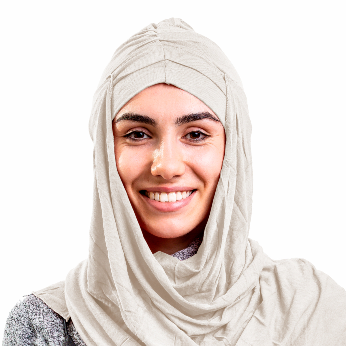Хиджаб женский Asiyah AY-HJB2-01 бежевый р. 170x60