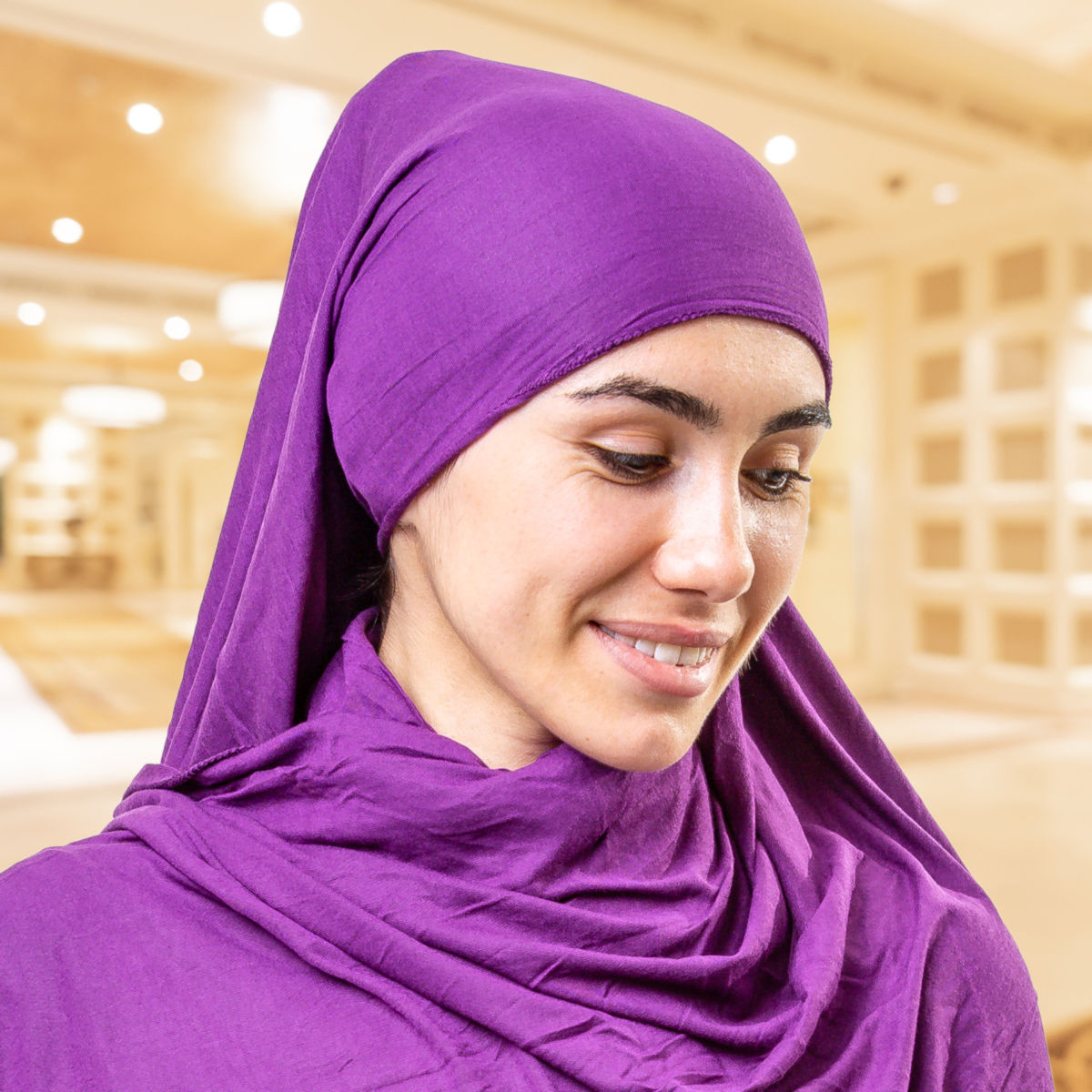 Хиджаб платок женский Asiyah AY-HJB3-01 фиолетовый р. 170x60
