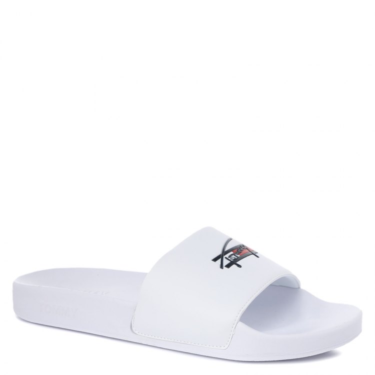 Мужские шлепанцы TOMMY JEANS TOMMY SIGNATURE MENS POOL SLIDE EM0EM00729 цв. белый 46 EU