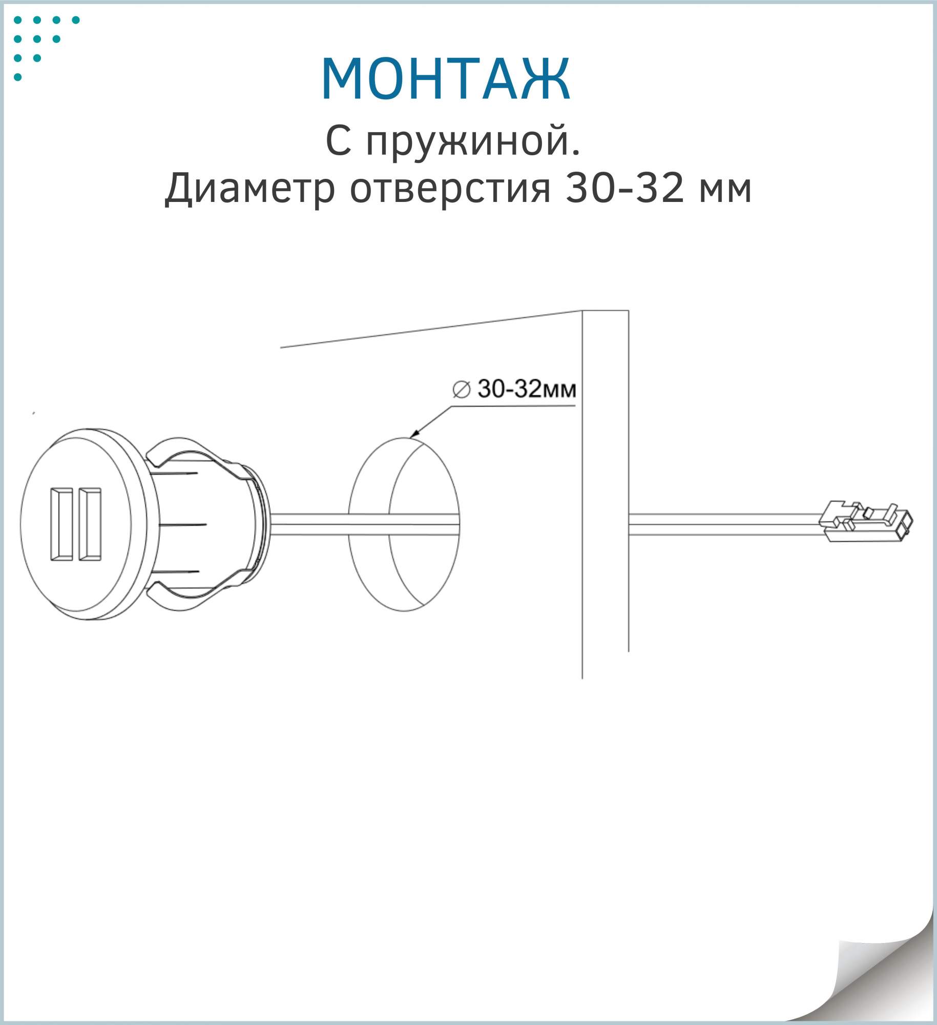 Врезное зарядное устройство для телефона, розетка с разъёмами USB, GLS  CHARGE-S 2XUSB купить в интернет-магазине, цены на Мегамаркет