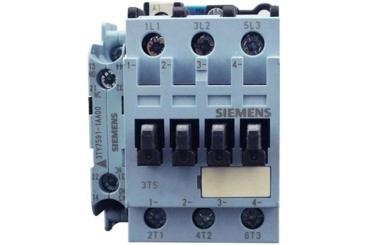 Siemens Контактор ac-3, 5.5квт, 400v / блок-контакты 1но ac 220v 50/60 hz,  3TS3110-0AN2 – купить в Москве, цены в интернет-магазинах на Мегамаркет