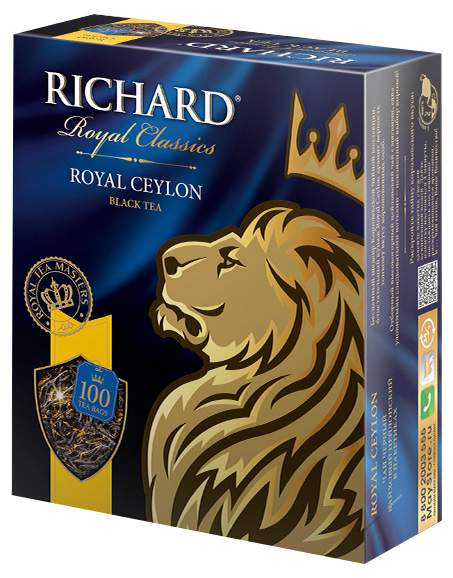 Чай черный Richard Royal Ceylon 2 г х 100 шт - купить в Магнит Семейный - СберМаркет, цена на Мегамаркет
