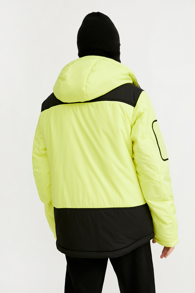 Спортивная куртка мужская Finn Flare W20-42008 желтая 52
