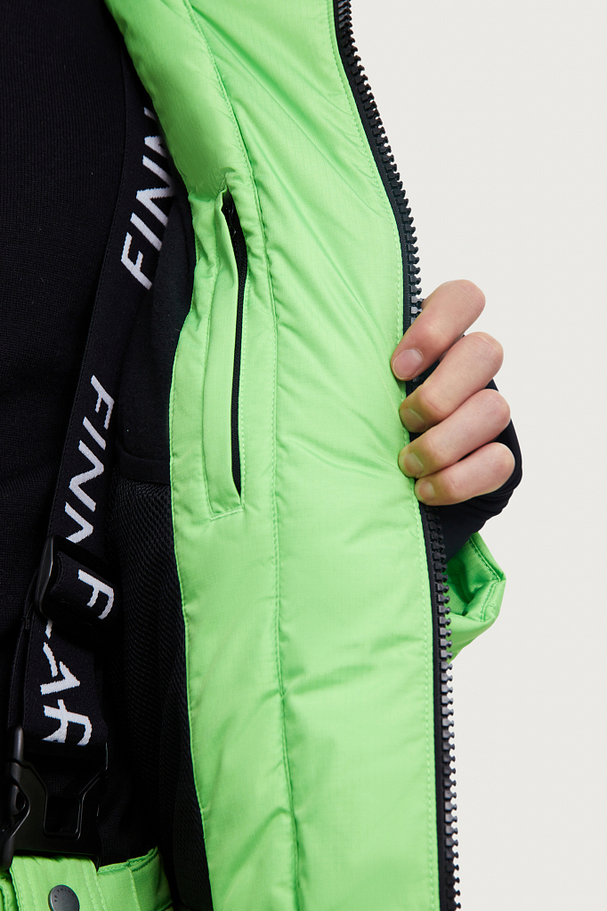 Спортивная куртка мужская Finn Flare W20-42008 зеленая 52