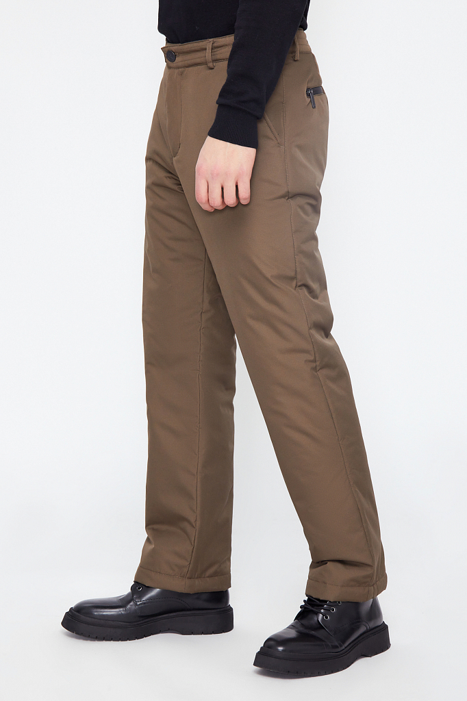 Спортивные брюки мужские Finn Flare W20-21016 коричневые 50