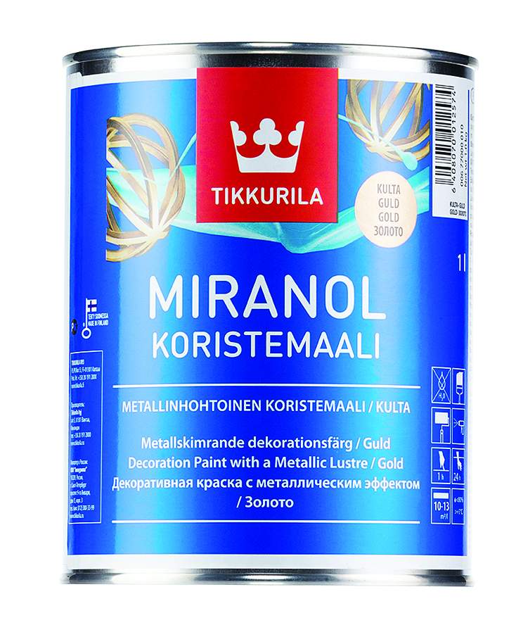 Краска Tikkurila Miranol, золото, 1 л