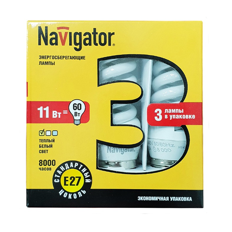 Лампочка Navigator NCL-SF10-11-827-E27, 6 шт