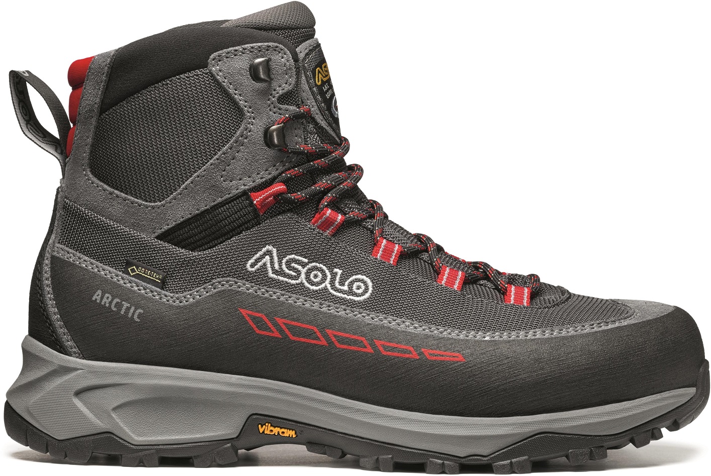 Asolo Arctic Gv Mm grey gunmetal red 10.5 UK