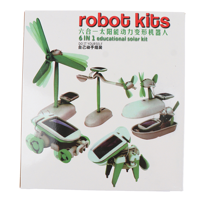 Купить конструктор Bradex на солнечной батарее Robot kits 6 в 1 ROBK, цены на конструкторы в интернет-магазинах на Мегамаркет