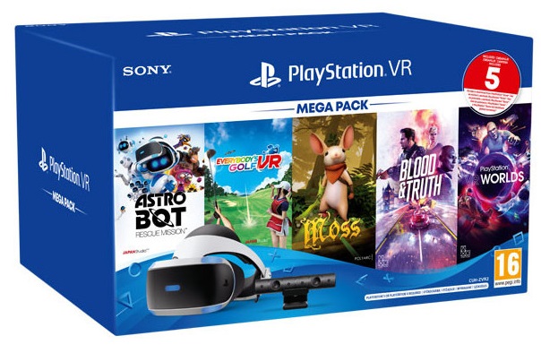 Шлем виртуальной реальности Sony PlayStation VR Mega Pack 2020 (CUH-ZVR2)+PS Camera+5 игр