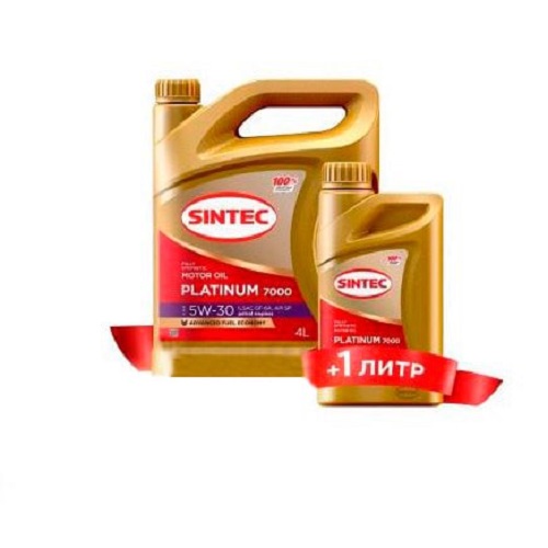Моторное масло Sintec Platinum 7000 SAE 5W30 GF-6A 5л - купить в SINTEC DELIVERY, цена на Мегамаркет