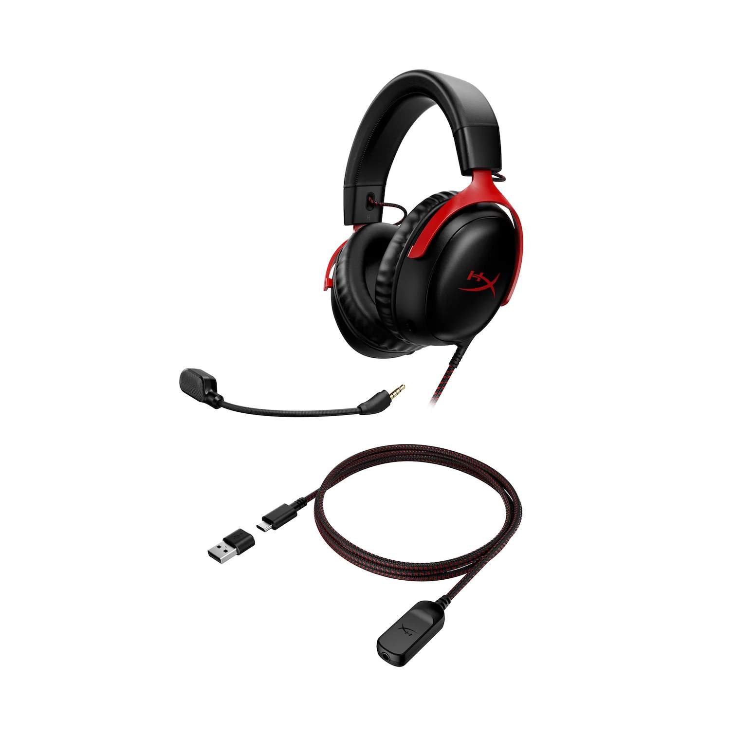 Игровые наушники HyperX HyperX Cloud III красный, черный, купить в Москве,  цены в интернет-магазинах на Мегамаркет