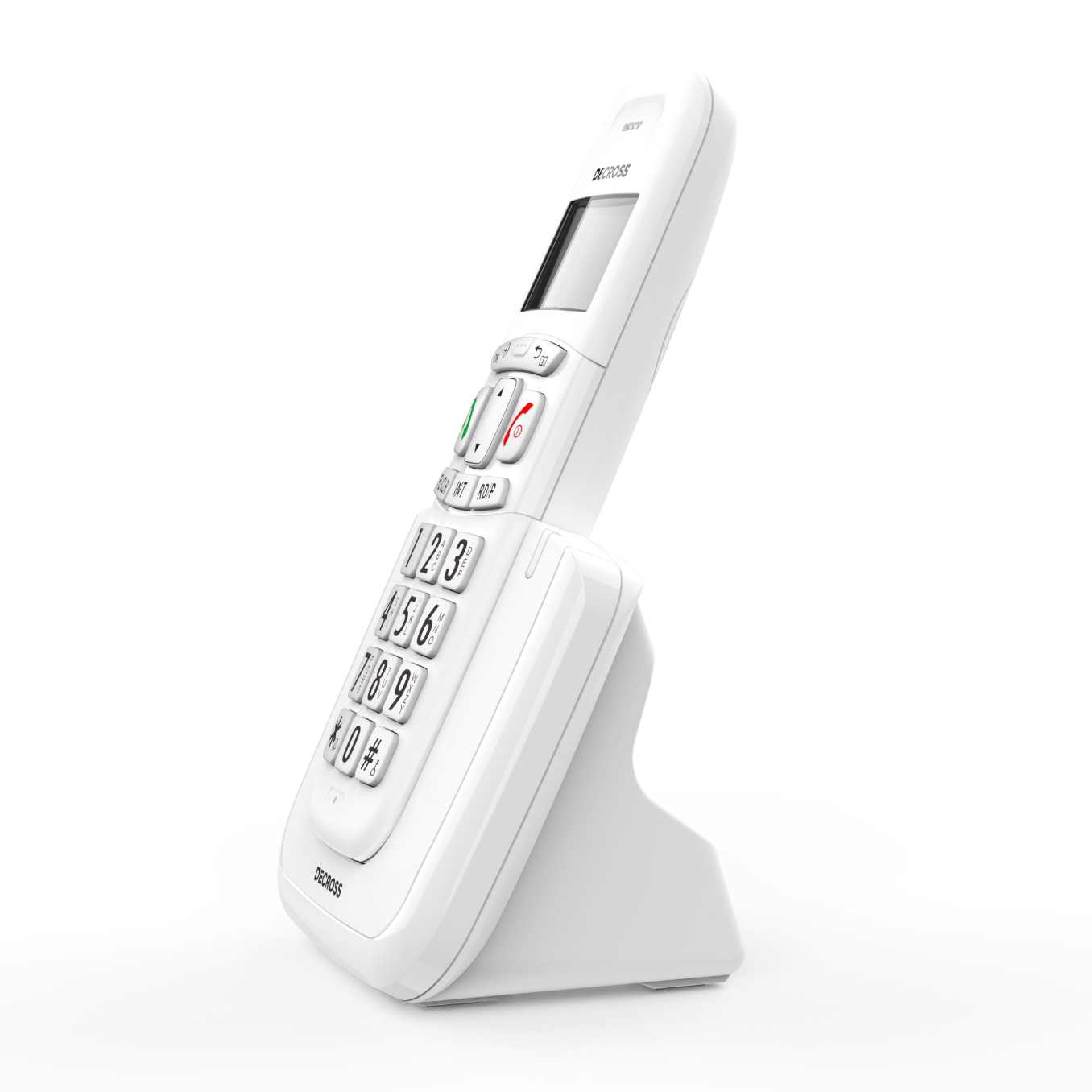 Радиотелефон Dect Decross DC1004 белый, купить в Москве, цены в  интернет-магазинах на Мегамаркет