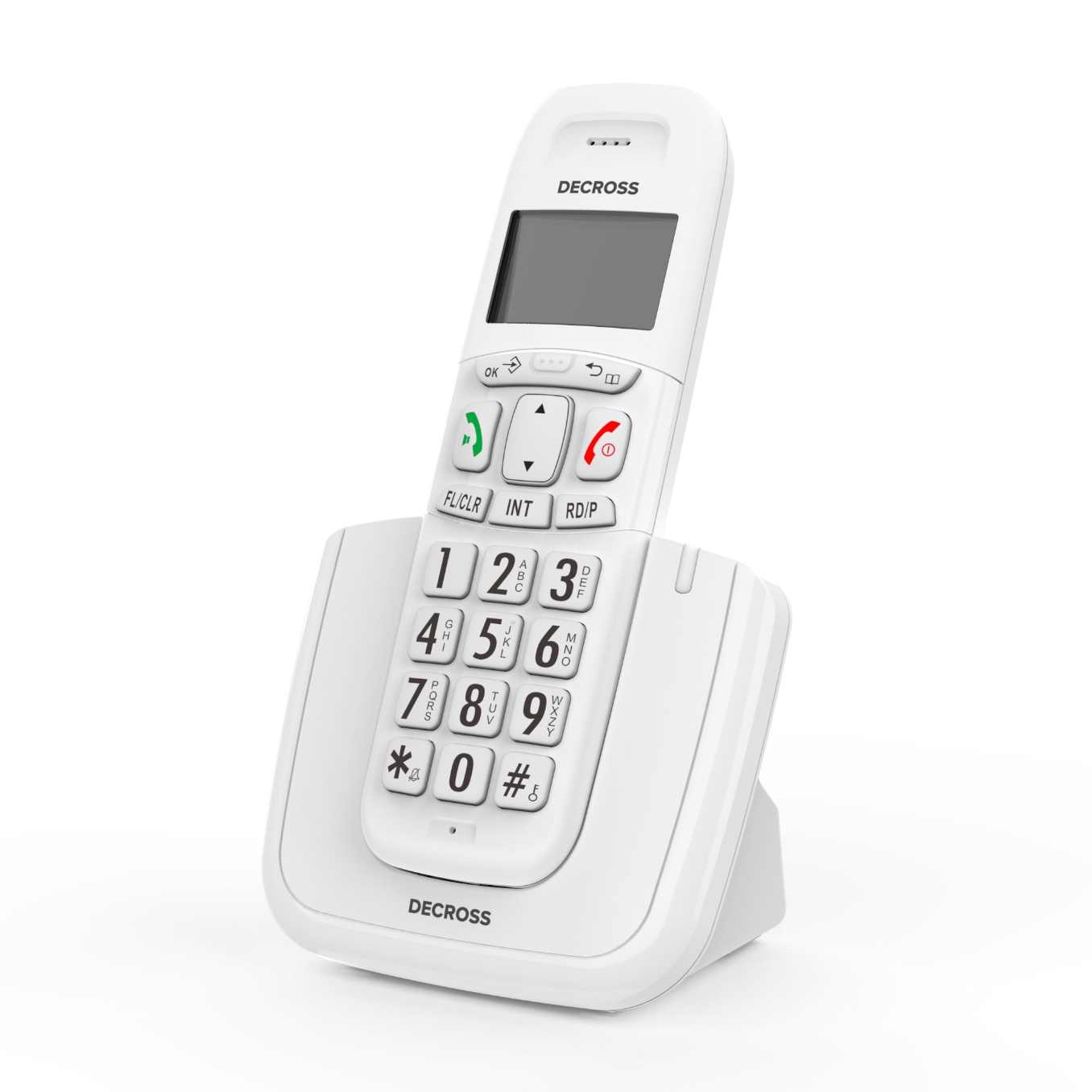 Радиотелефон Dect Decross DC1004 белый, купить в Москве, цены в  интернет-магазинах на Мегамаркет