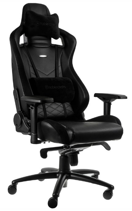 Noblechairs Игровое Кресло Noblechairs EPIC (NBL-PU-BLA-002) PU Leather / black - купить в Москве, цены на Мегамаркет | 100043274080