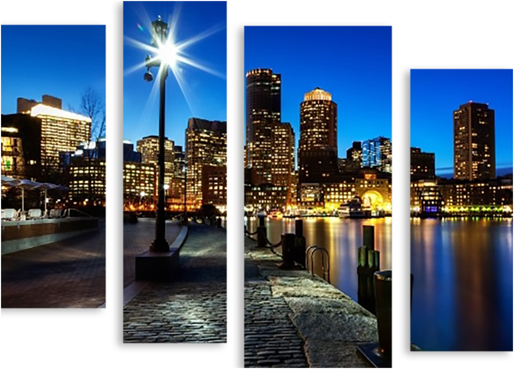 Картина модульная на холсте Модулка "Бостон" 120x95 см