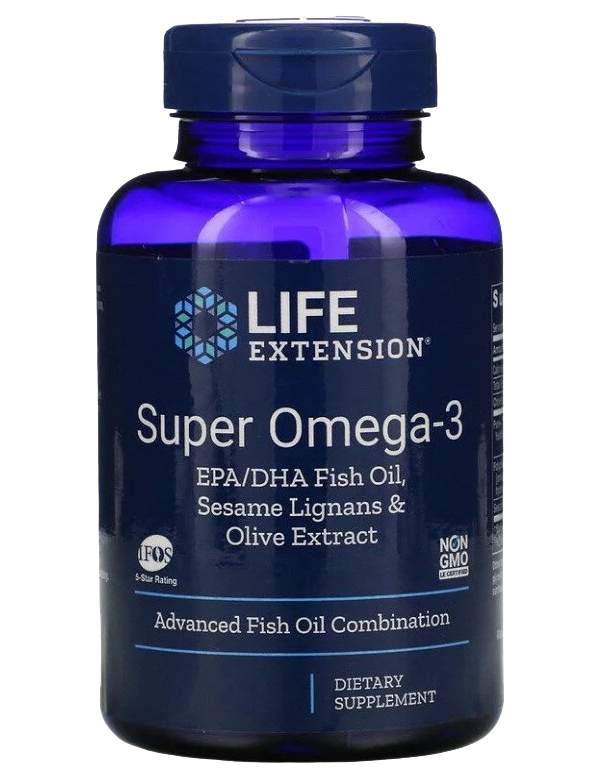 Omega-3 Life Extension Super EPA/DHA with Sesame Lignans & Olive Extr капсулы 120 шт. - купить в интернет-магазинах, цены на Мегамаркет | рыбий жир и Омега 3