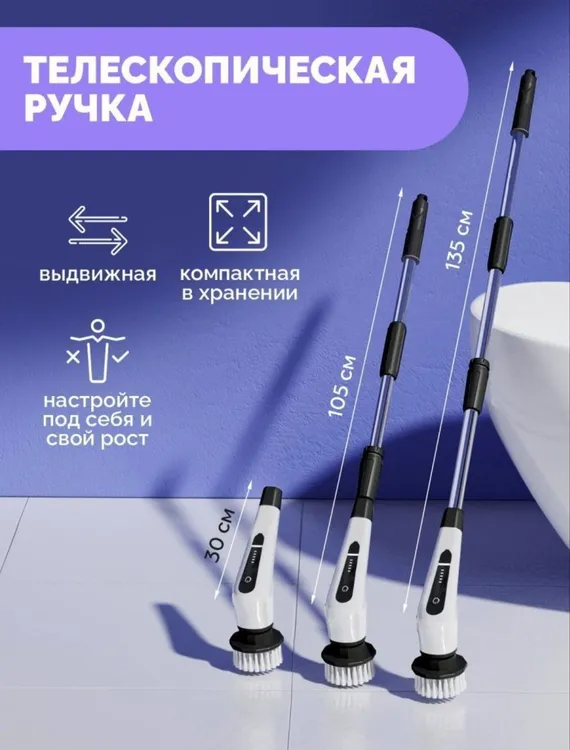 Электрощетка для уборки дома HomeBody АС18063 электрическая щетка для ...