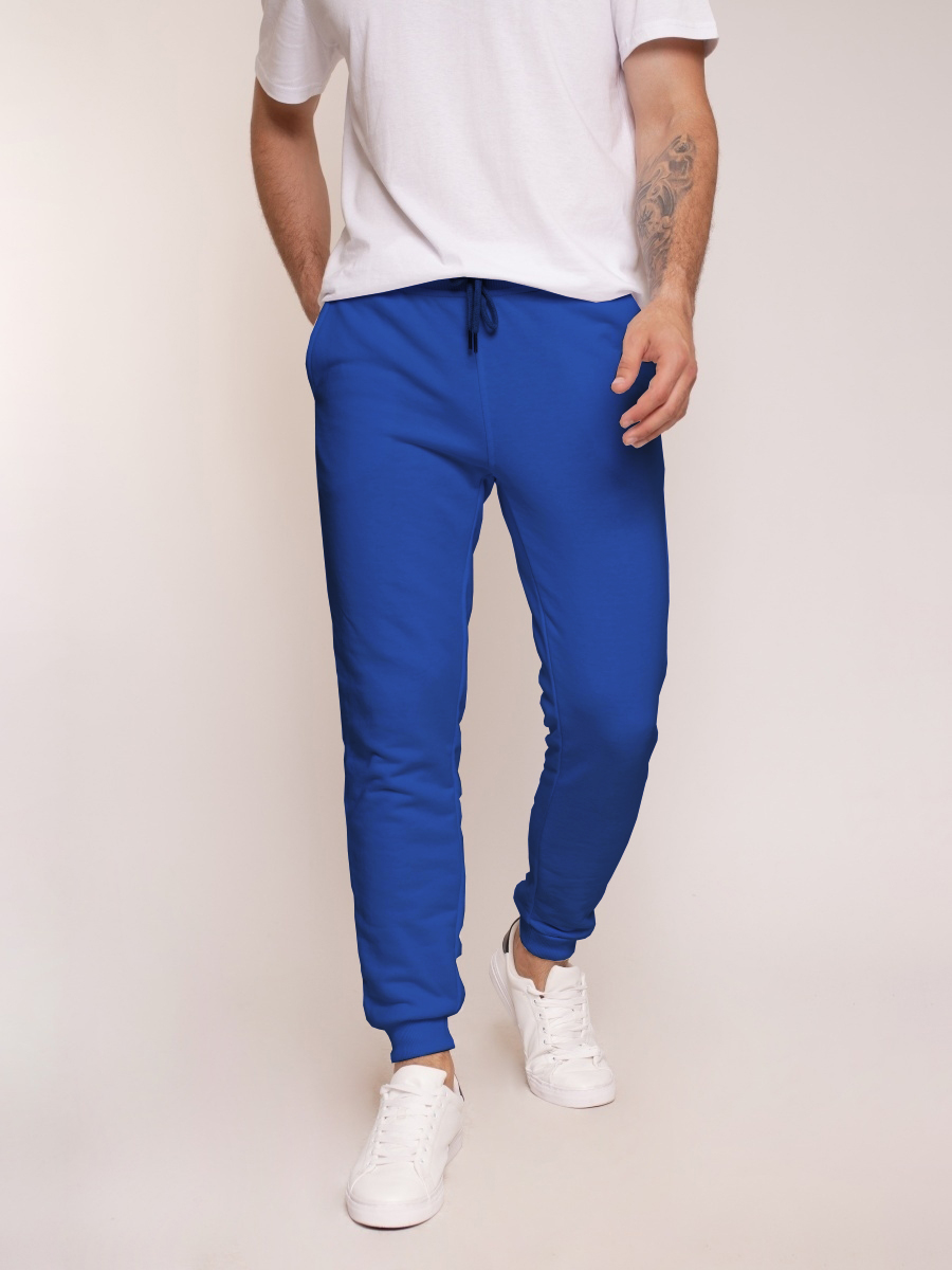 Спортивные брюки мужские Uzcotton UZ-M-SH-P синие L - купить в УЗКОТТОН ООО (со склада СберМегаМаркет), цена на Мегамаркет