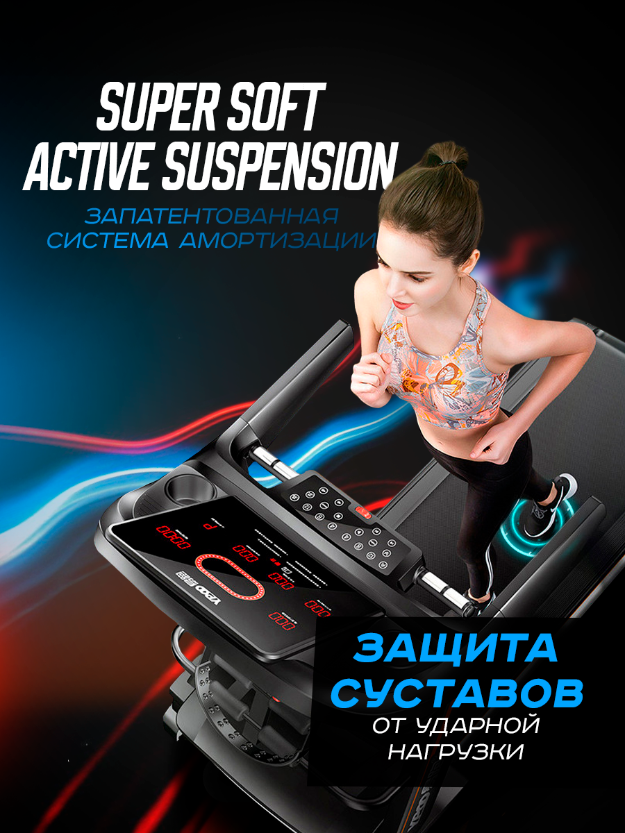 Беговая дорожка GetActive Run PRO YP-GTS6 складная для дома электрическая –  купить в Москве, цены в интернет-магазинах на Мегамаркет