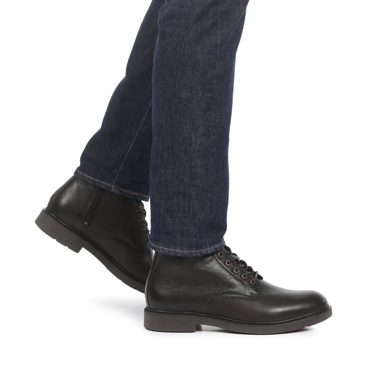 Мужские ботинки TOMMY HILFIGER ELEVATED ROUNDED LTH MID BOOT цв. темно-коричневый 41 EU