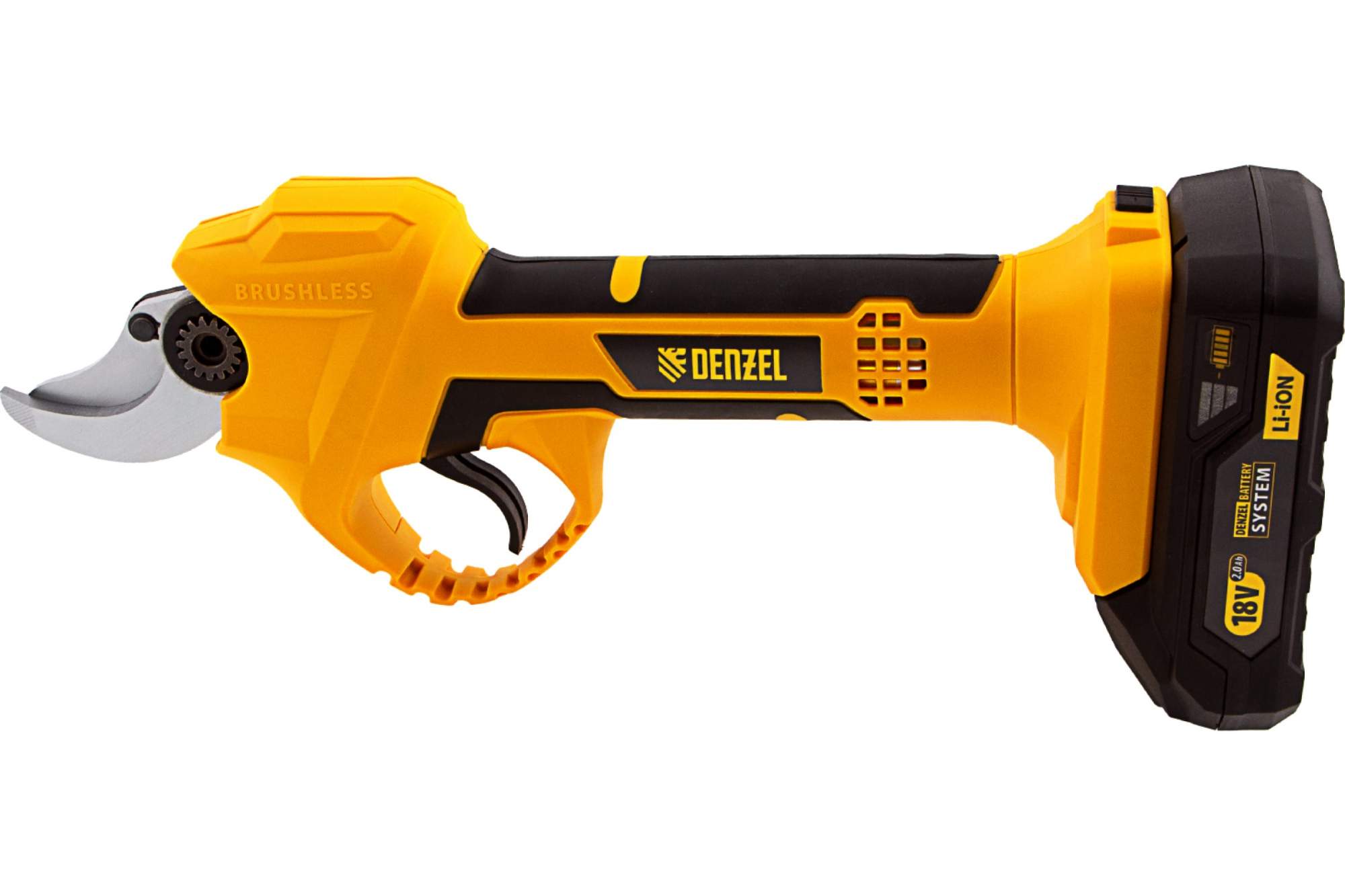 Ножницы denzel. Сучкорез аккумуляторный дензел. Сучкорез садовый аккумуляторный. Секатор denzel. Прожектор аккумуляторный denzel.