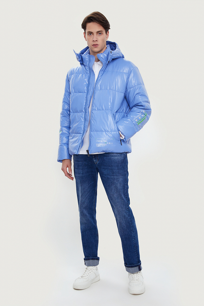 Куртка мужская Finn Flare W20-42015 голубая 2XL