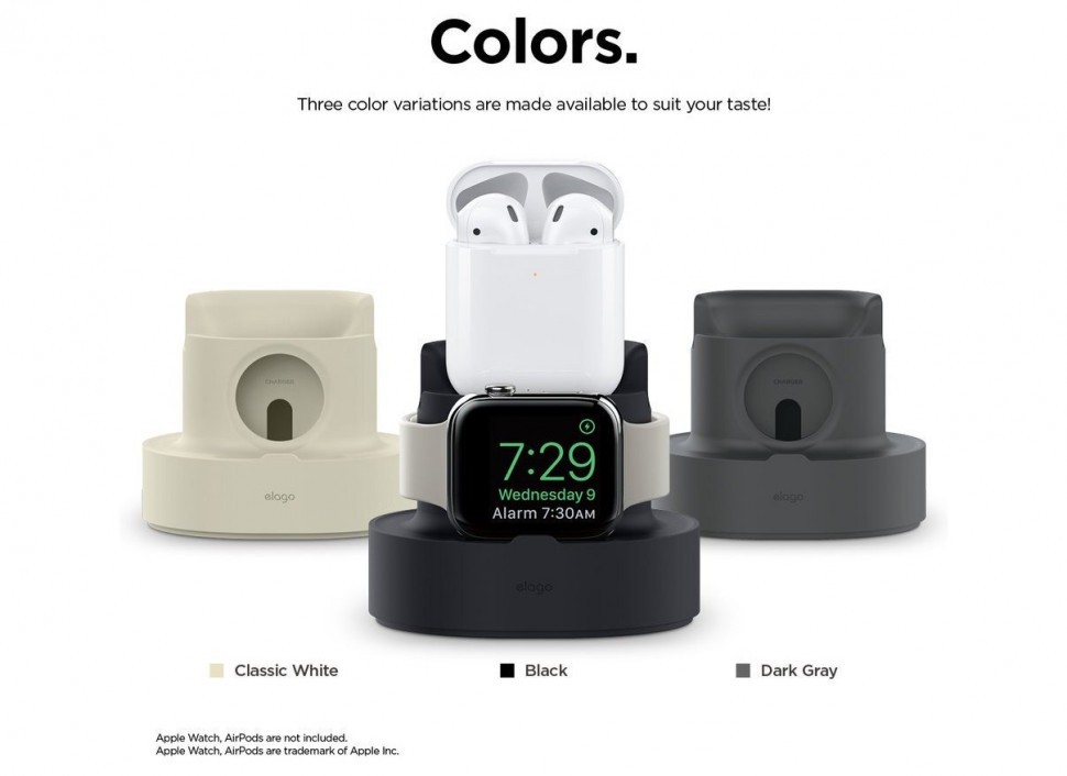 Док-станция Elago Mini Charging Hub для iPhone/Apple Watch/AirPods 1/2, Черный
