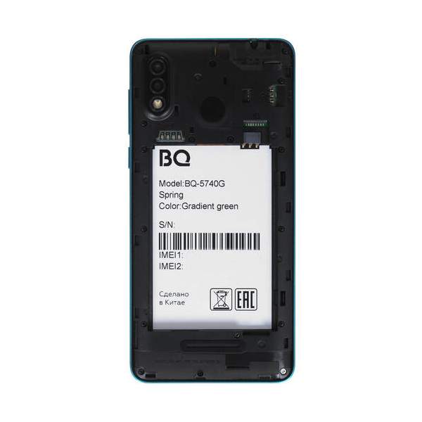 Смартфон BQ BQ-5740G Spring 1/16GB Green