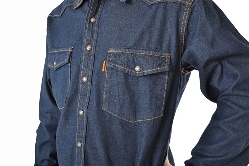 Джинсовая рубашка мужская Montana 12190RW синяя M