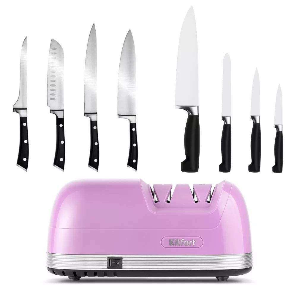 Электроточилка для ножей Kitfort КТ-4069-3 лавандовый – купить в Москве ...