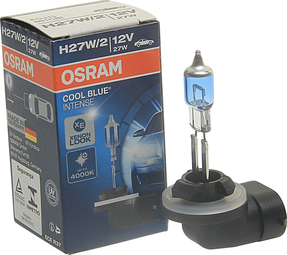 Лампа H27W/2 (27W) 12V Cool Blue Intense 4200K Osram 881Cbi - купить в  GOODKOFF, цена на Мегамаркет