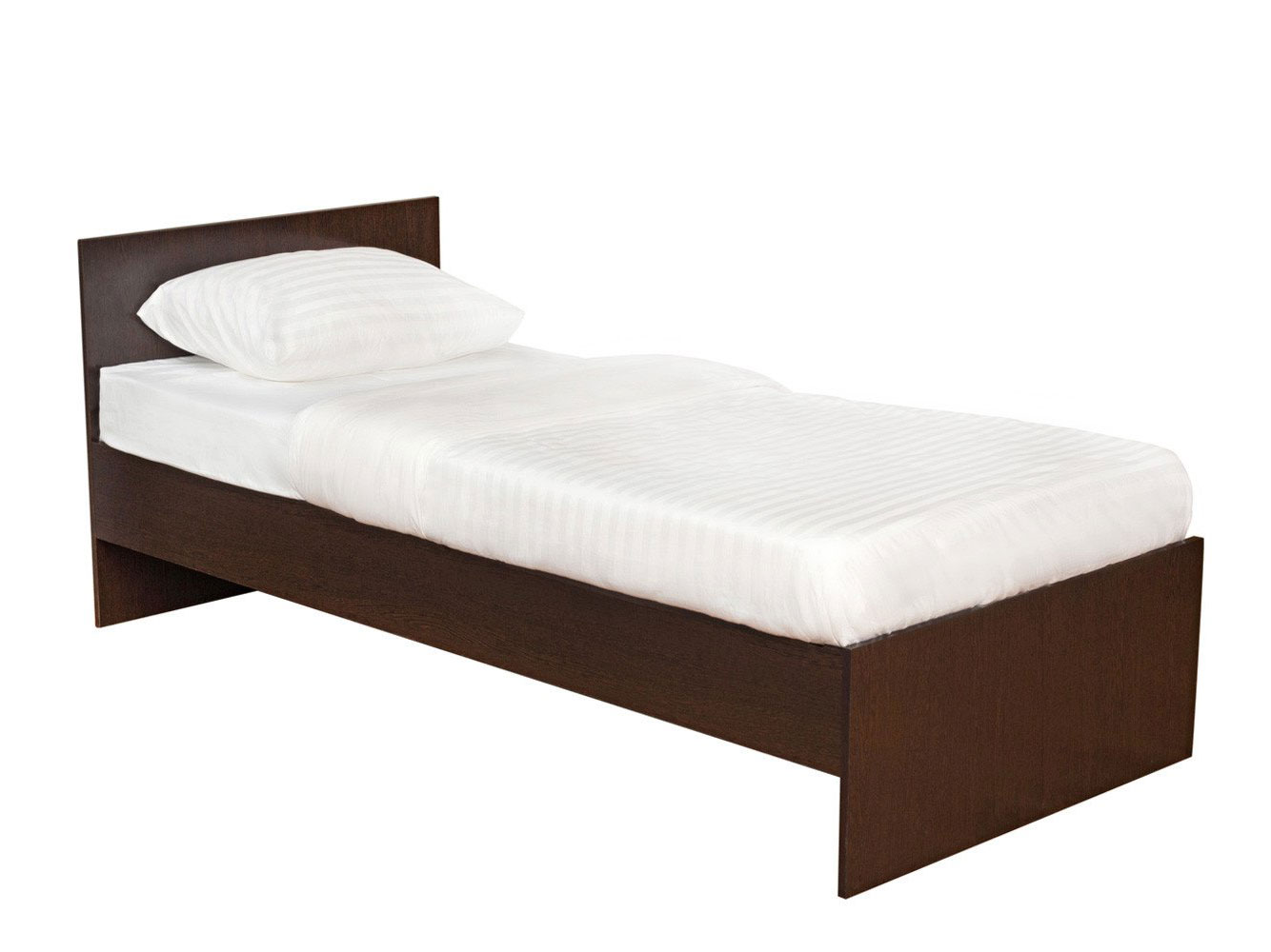 Односпальная кровать НИКОЛЬ кровать 900х2000 мм, С основанием, Венге