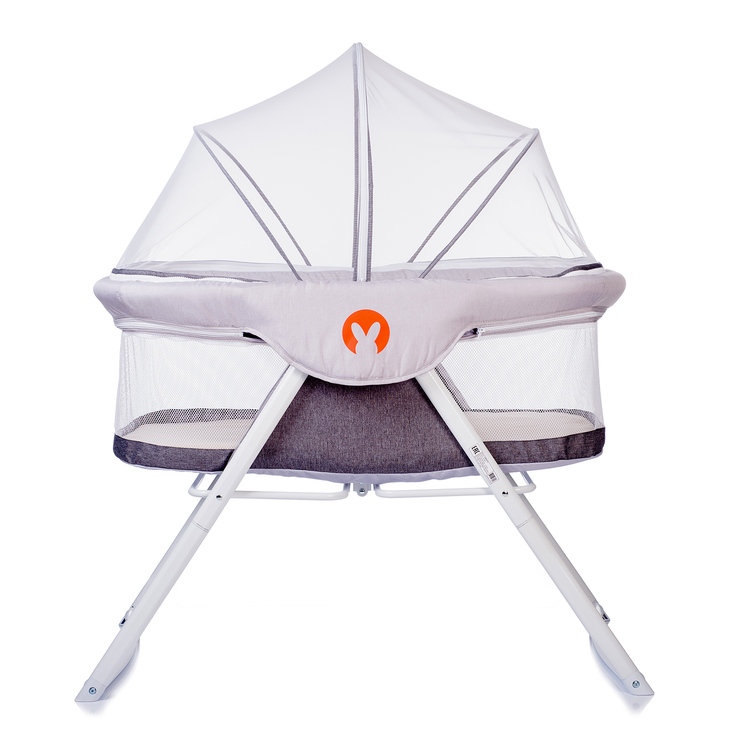 Складная кровать колыбель babyhit carrycot light grey