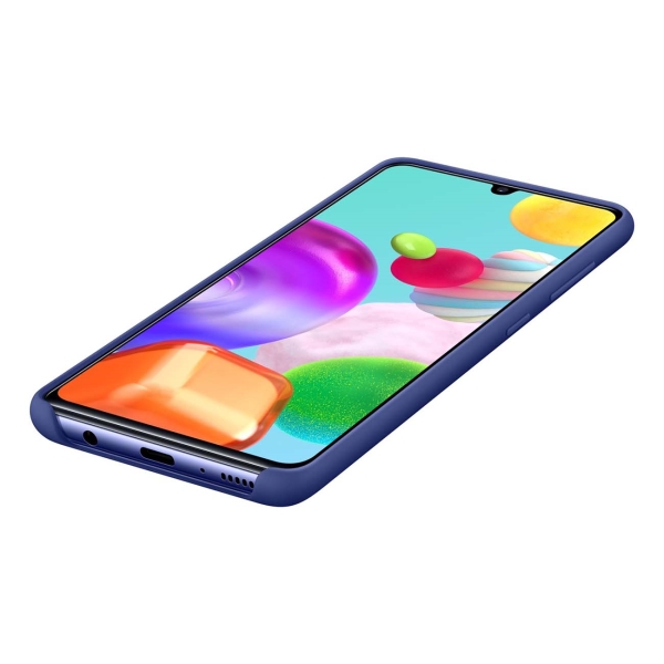Чехол Samsung EF-PA415TLEGRU Silicone Cover для Galaxy A41 Blue