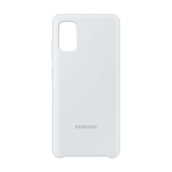Чехол Samsung Silicone Cover для Galaxy A41 White