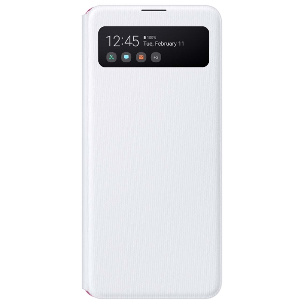 Чехол Samsung Smart S View Wallet для Galaxy A41 White