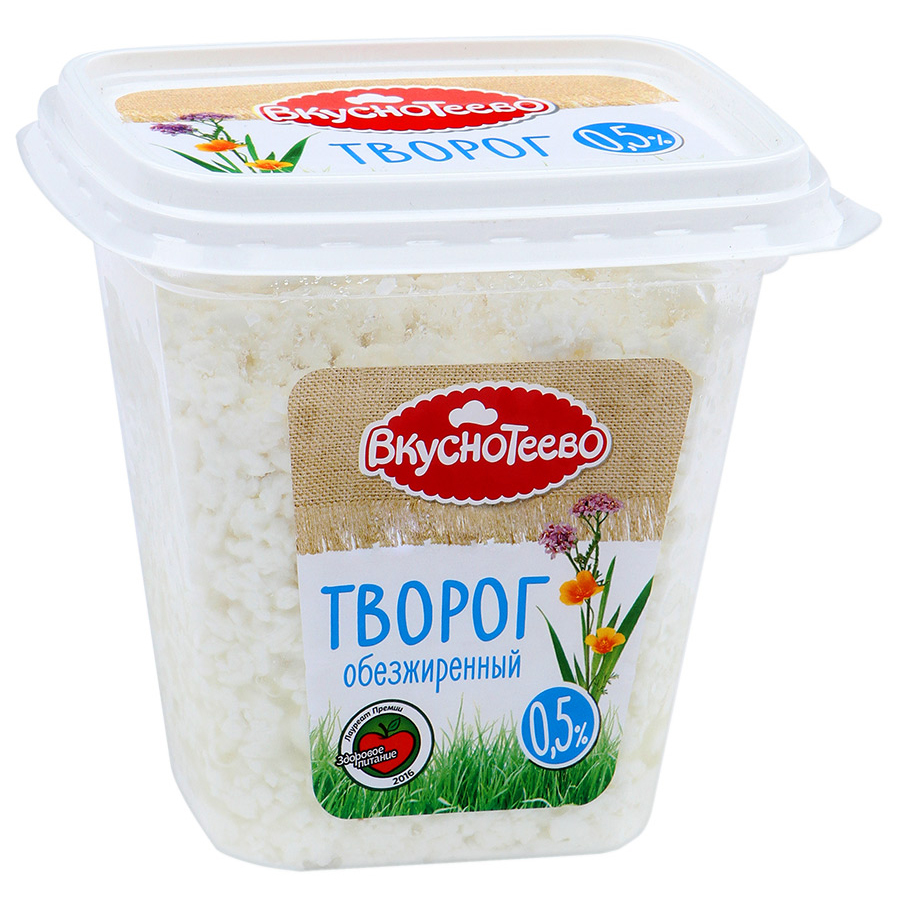 Творог Вкуснотеево 0.5% 300 г - отзывы покупателей на маркетплейсе  Мегамаркет | Артикул: 100026605924