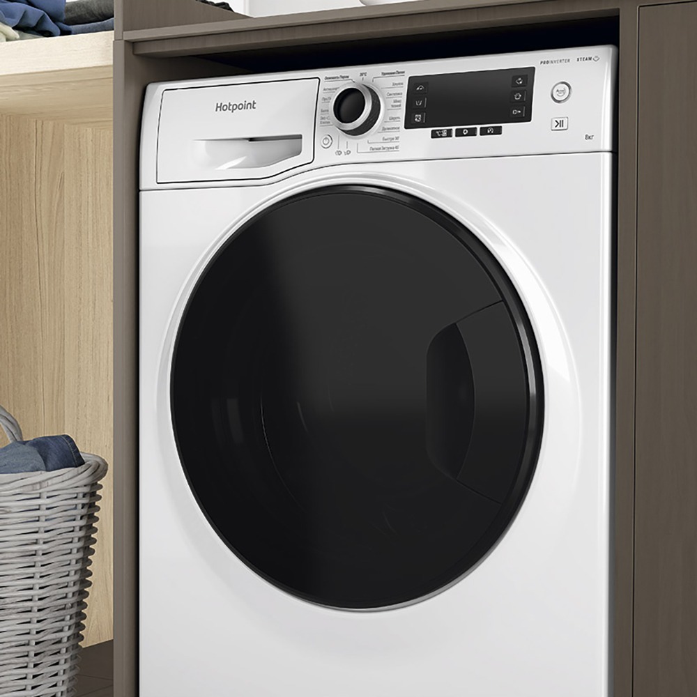 Стиральная машина Hotpoint-Ariston NSD 8249 D AVE RU белый - отзывы  покупателей на маркетплейсе Мегамаркет | Артикул: 600010940406