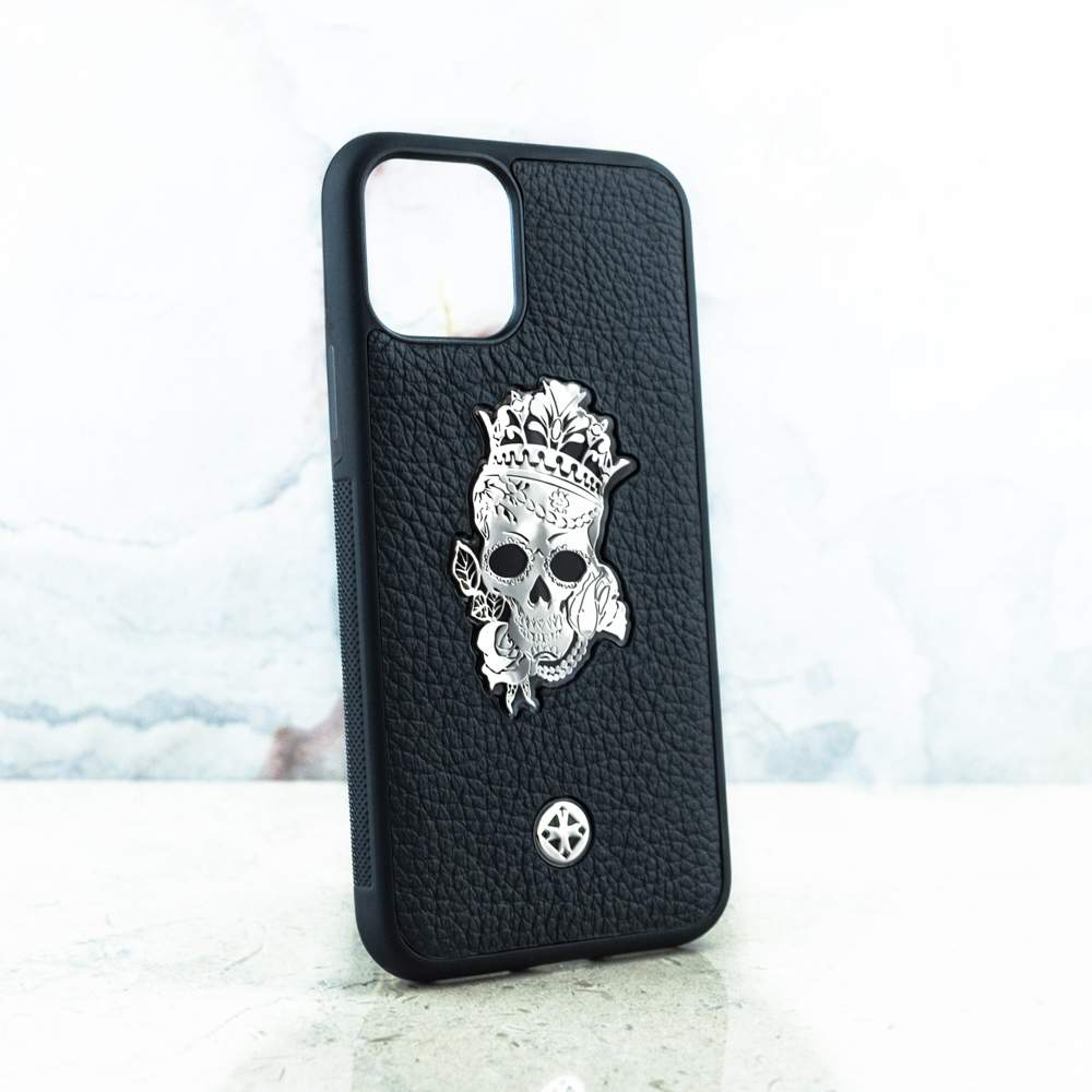 Чехол iPhone 14 Pro Max - Princess Calavera Black Leather - Euphoria HM  Premium, купить в Москве, цены в интернет-магазинах на Мегамаркет