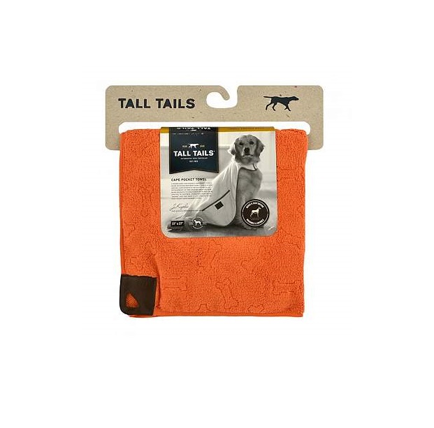 Полотенце для собак и кошек Rosewood Tall Tails из микрофибры, оранжевое,  67*67 см