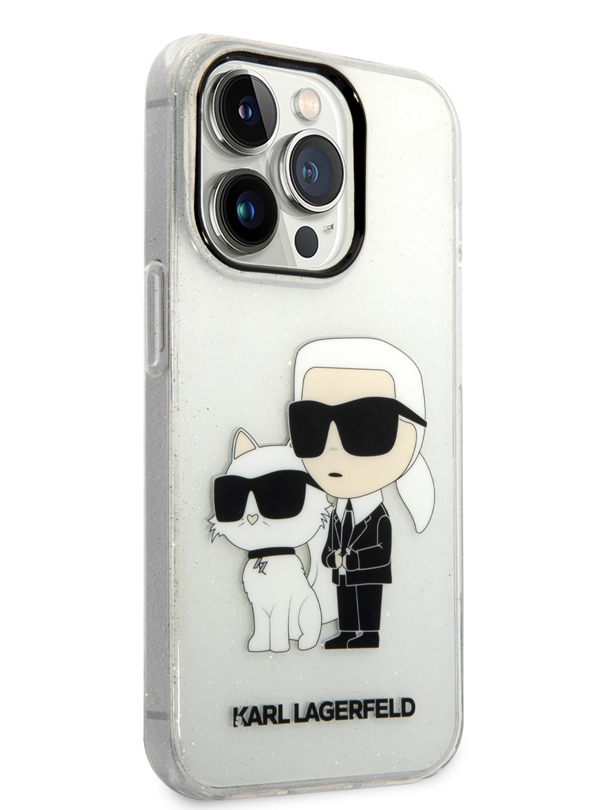 Чехол Karl Lagerfeld для iPhone 15 Pro Karl & Choupette Hard Прозрачный,  купить в Москве, цены в интернет-магазинах на Мегамаркет