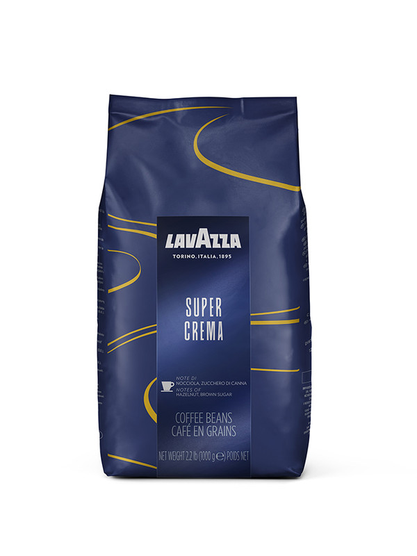 Купить кофе в зёрнах Lavazza Супер Крема, 1 кг, цены на Мегамаркет | Артикул: 100000043306