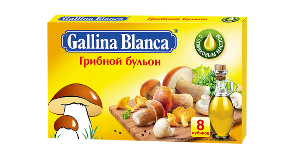 Купить бульон Gallina Blanca грибной, цены на Мегамаркет | Артикул: 100028196469