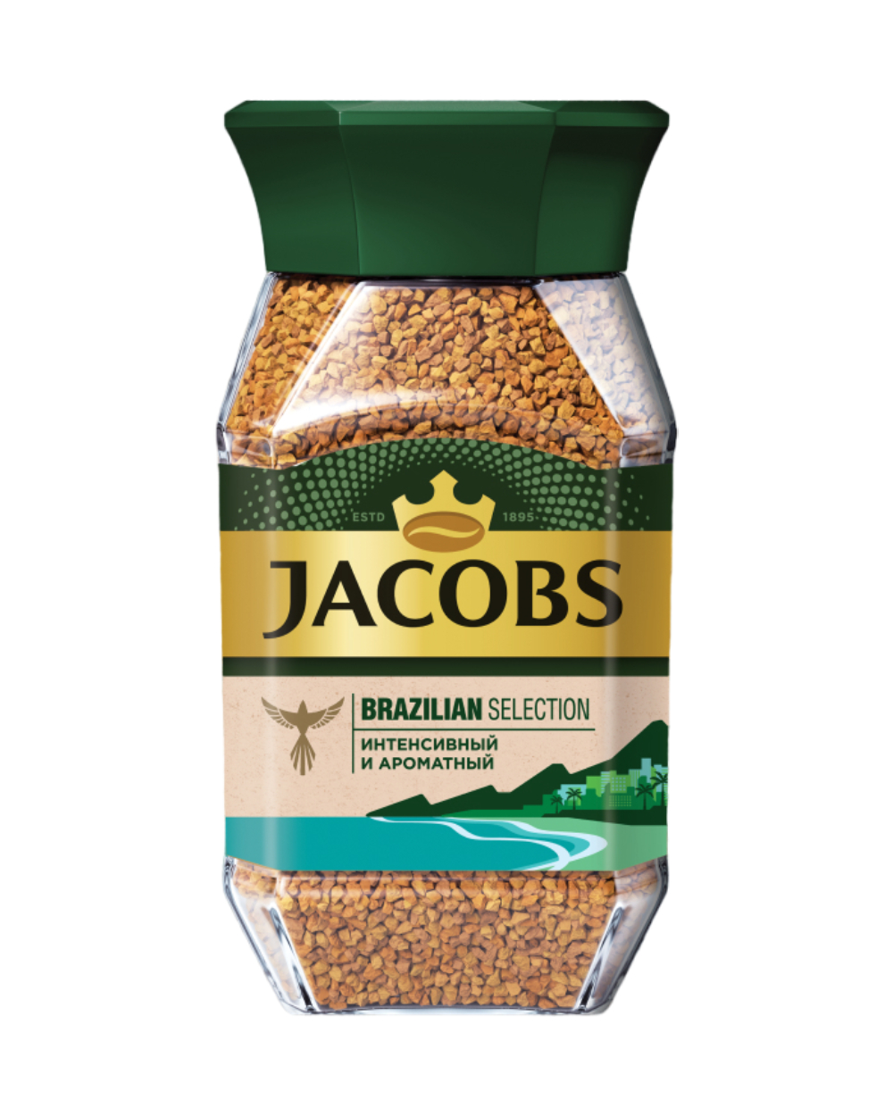 Купить кофе Jacobs Brazilian selection растворимый 95 г, цены на Мегамаркет | Артикул: 100036494653