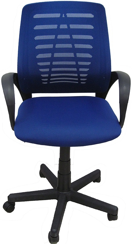 Компьютерное кресло Евростиль Ирис ткань-сетка синяя