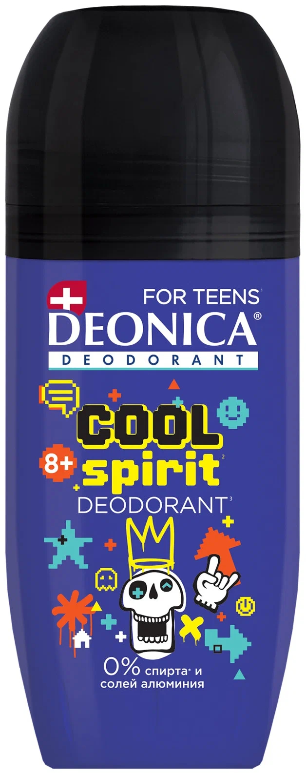 Дезодорант Deonica Cool Spirit For Teens ролик, c 8 лет, 50 мл - купить в Мегамаркет Воронеж, цена на Мегамаркет