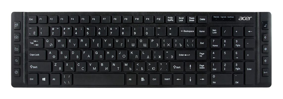 Проводная клавиатура Acer OKW010 Black (ZL.KBDEE.002) - купить в Эльдорадо, цена на Мегамаркет
