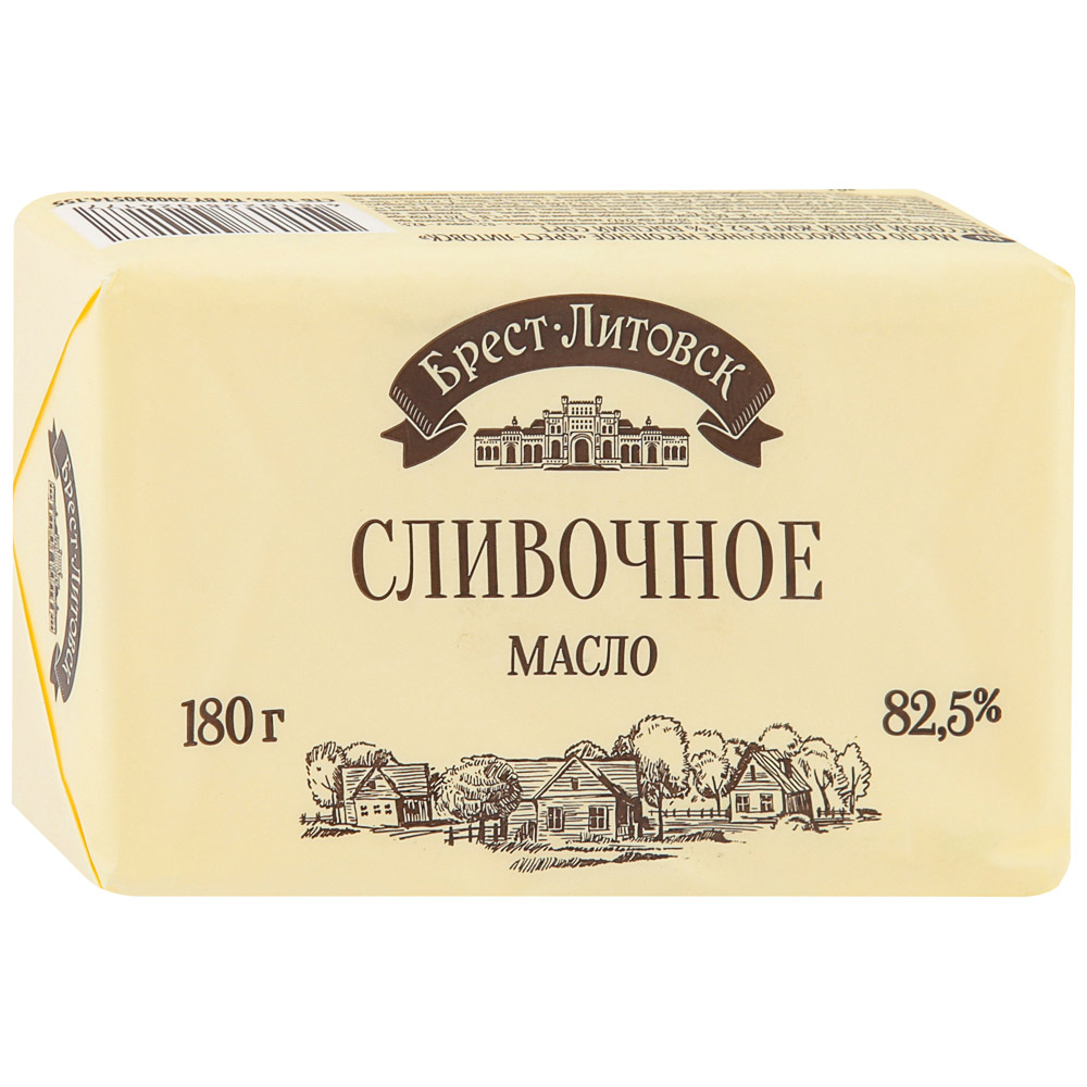 Масло Брест-Литовск сладко-сливочное несоленое 82,5% 180 г - отзывы .