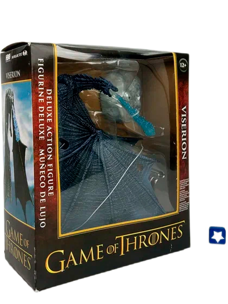 Купить фигурка дракон Визерион Игра престолов Game of Thrones подвижная,  подставка, 24 см., цены на Мегамаркет